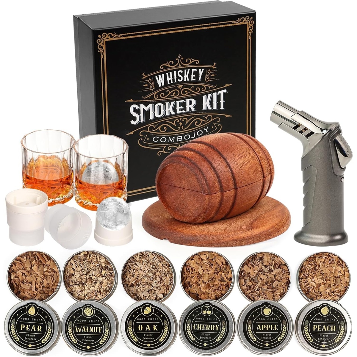 ComboJoy Whiskey Smoker Kit with Torch